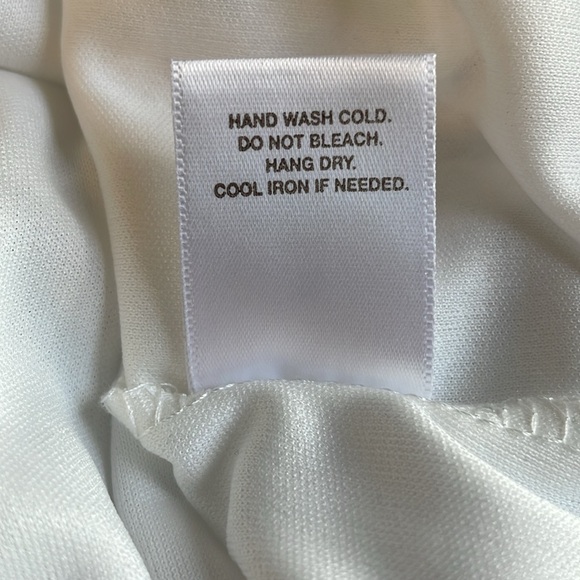 White, lacy, dressy top. Size small. - Picture 5 of 5